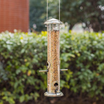 Wayfair | Metal Tube Bird Feeders You'll Love in 2023